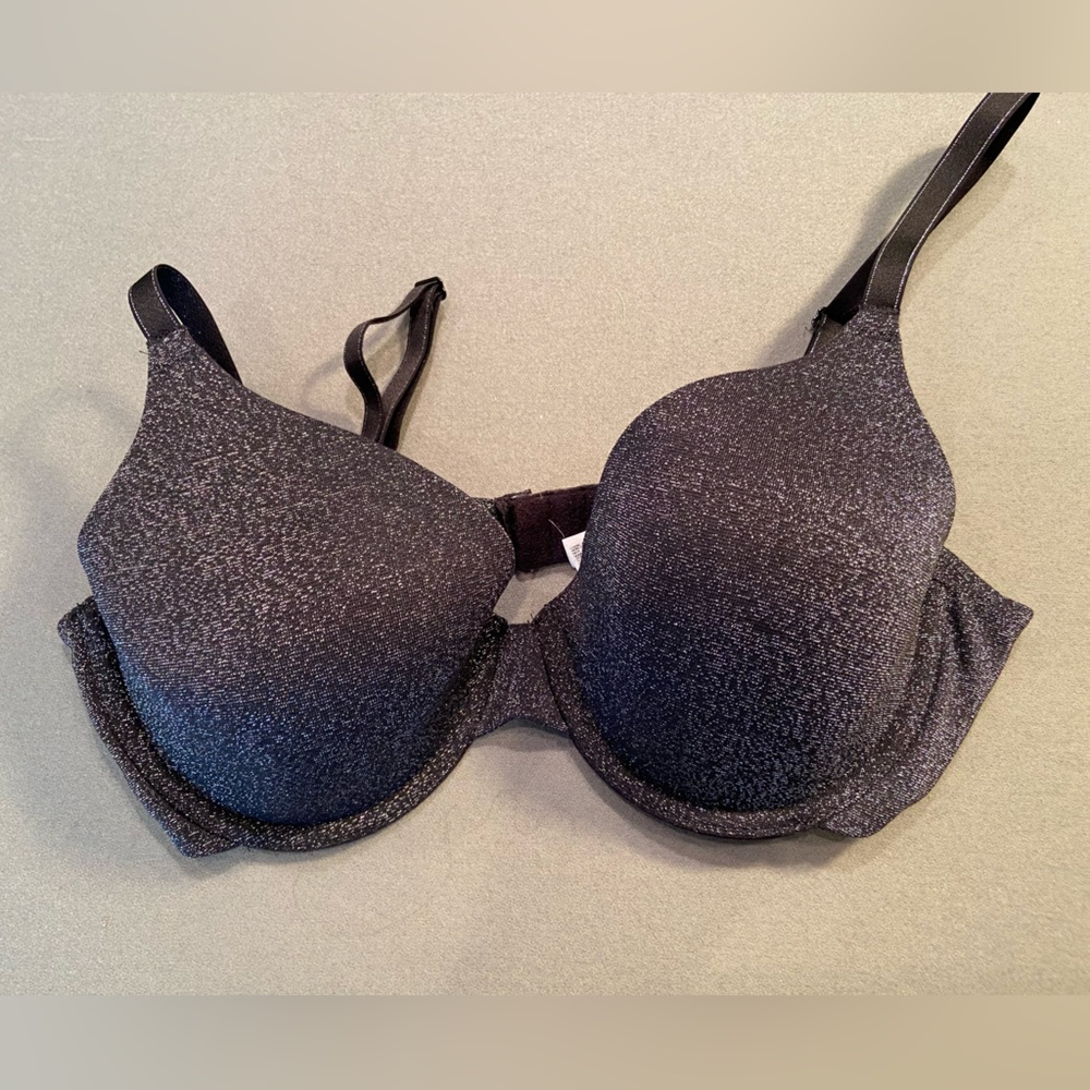 B. Temptd, Sparkley‎ Black Bra, underwire, Size 34D